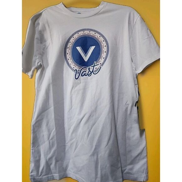 Vast Life Graphic T-Shirt Small White Surfing NWT CR10 Excellent New Cotton - Picture 2 of 5